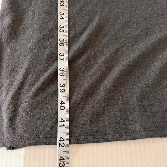 Prologue Women's Long Sleeve Gray Form Fitting Dress With Side Slit Size S - Picture 11 of 11